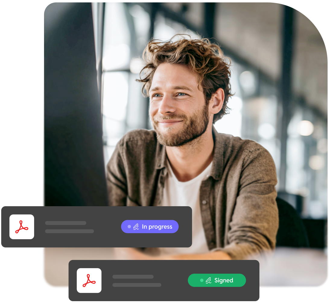 Image of a man booking a demo