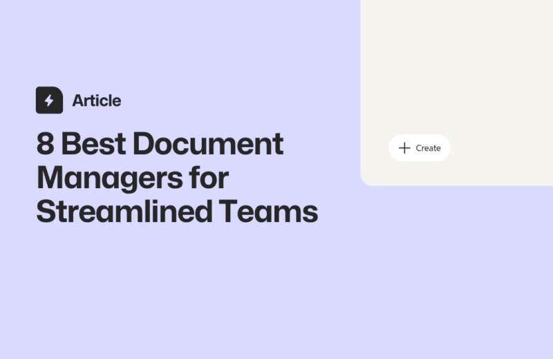 Article about document management tools