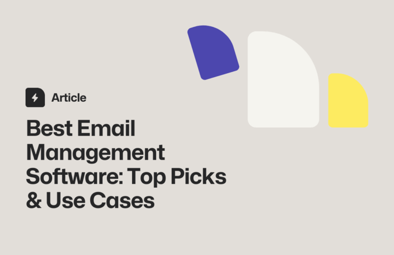Email management software article overview