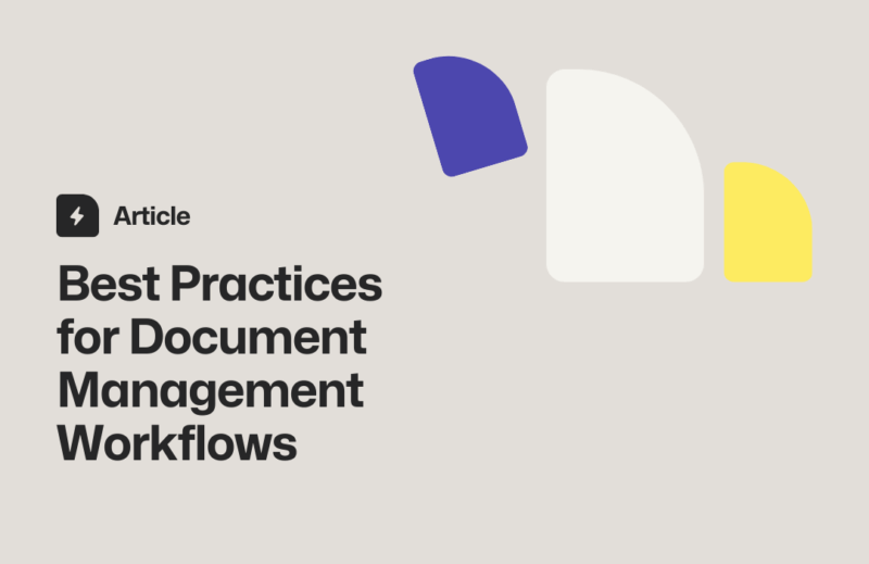 Article on document management best practices