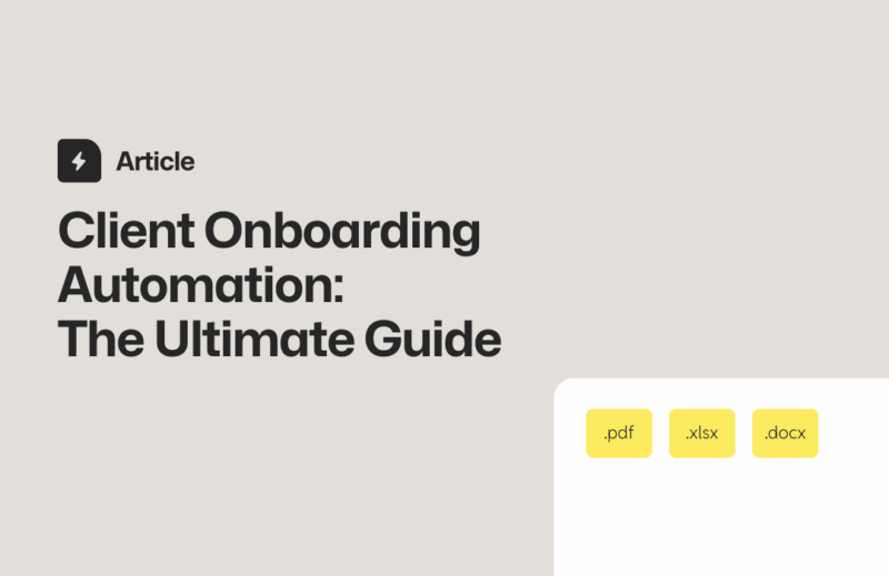 Guide on automating client onboarding process