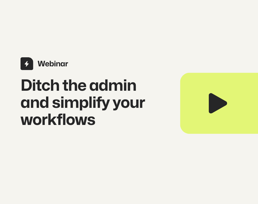 Webinar on simplifying workflows