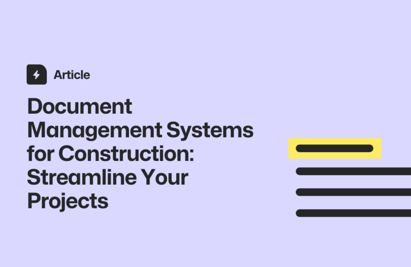 Article on construction document management systems