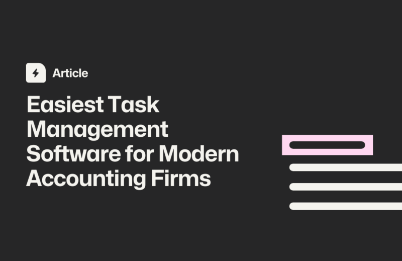 Task management software for accountants