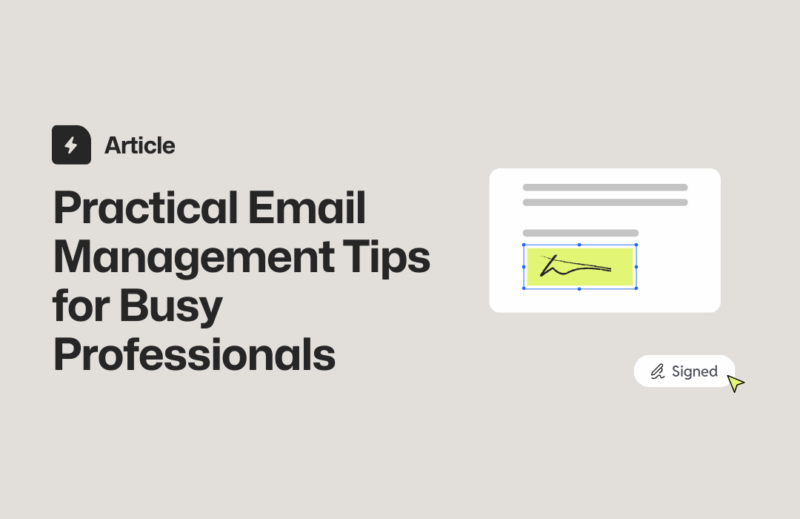 Email tips for busy professionals