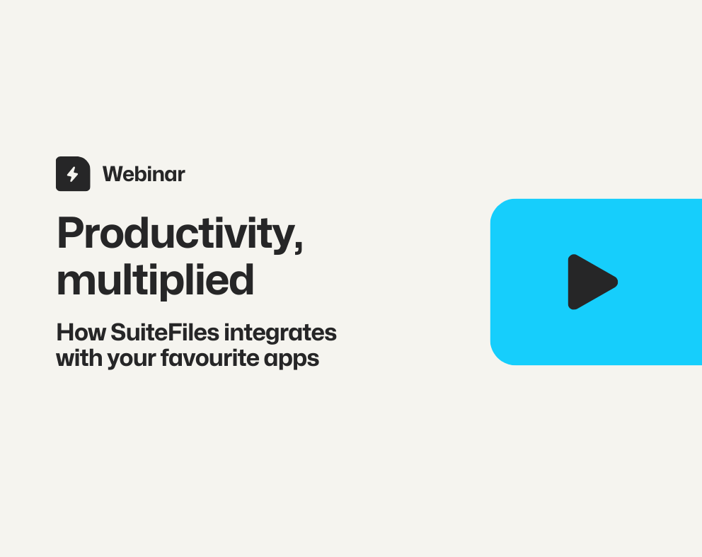Webinar on SuiteFiles app integration