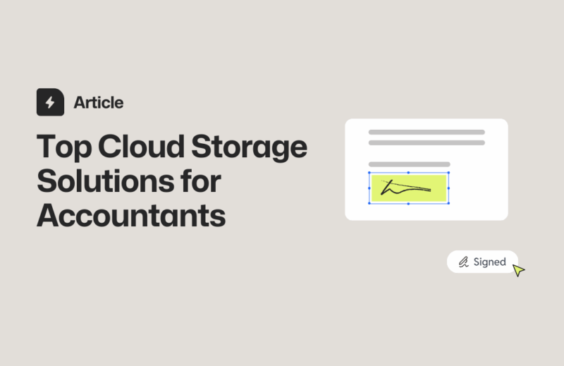 Article on cloud storage for accountants