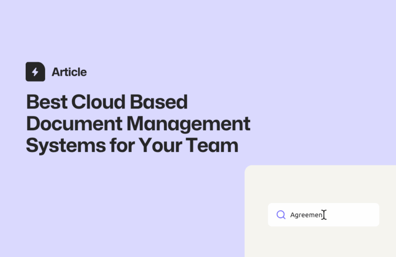 Article about document management systems