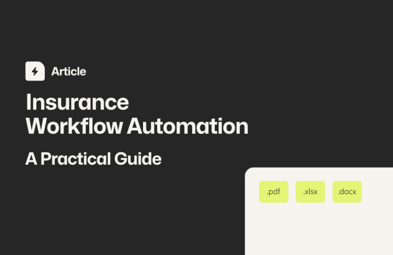 Guide on insurance workflow automation