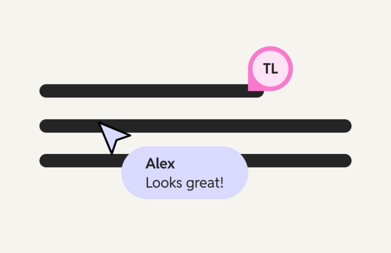 Comment on a design element