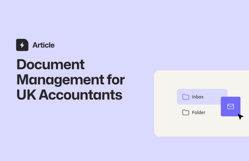 Image with the title "Document Management for UK Accountants".
