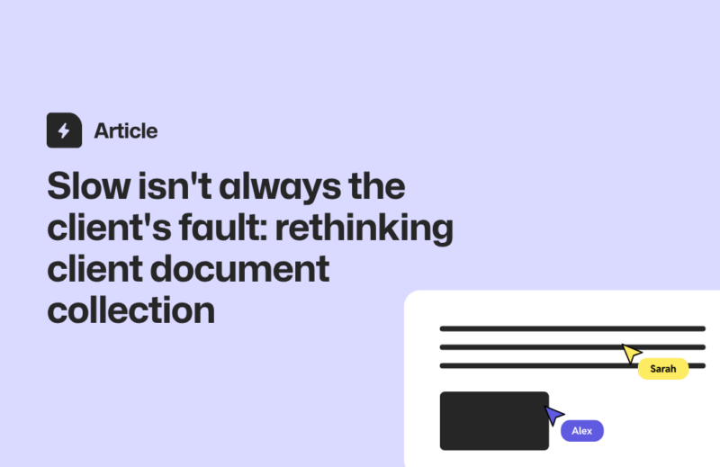 Blog header for "Slow isn't always the client's fault: rethinking client document collection" with two collaborator cursors