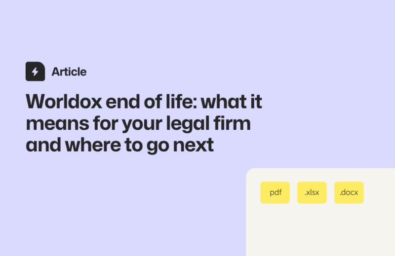 Worldox end of life. Switch to SuiteFiles.